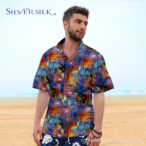 Half Sleeve Party Men Wear Summer Shirt